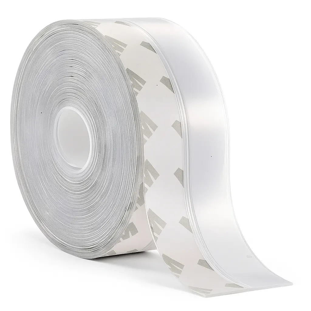 Cinta Guardapolvo de Silicona Adhesiva 35mm x 5m para Sellado de Puertas y Ventanas