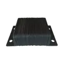 Tope de Andén Laminado de Banda Minera y Acero 10"x10"x4.5"