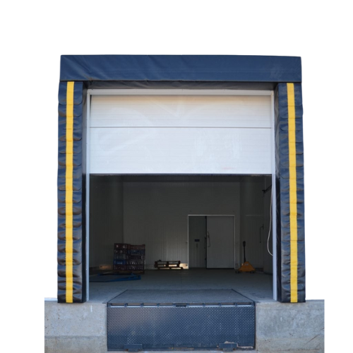 Sello de Andén con Cabezal Sólido con Cortina para Puerta de 8'x10' y Proyección de 20"