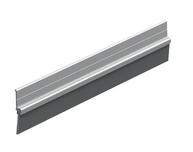 Guardapolvo Aluminio con Cinta Vinil Color Blanco 120 cm
