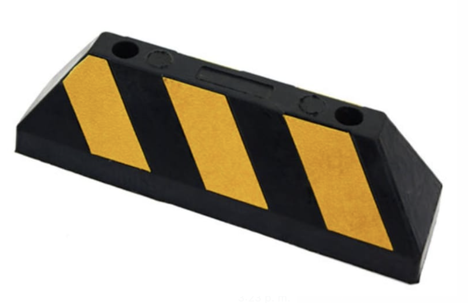 TOPE ESTACIONAMIENTO HULE 55X15X10 CMS